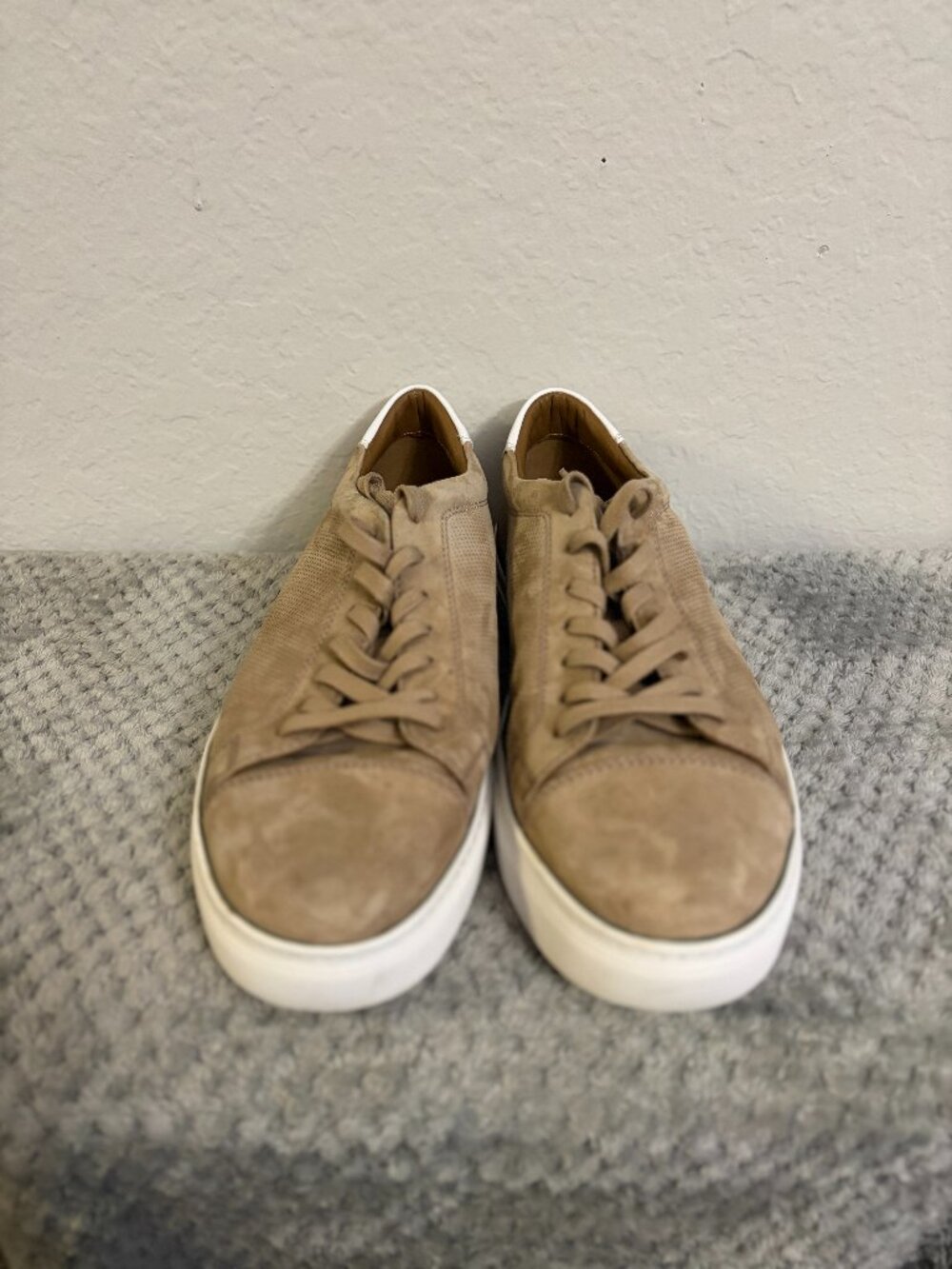 Johnston & Murphy Collection Luther Perforated Suede Sneakers